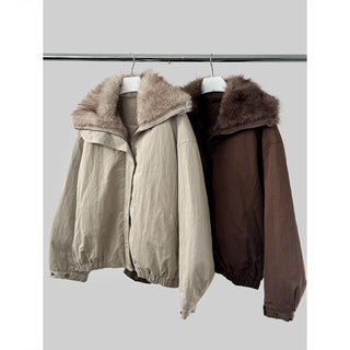 patchwork puffer coat