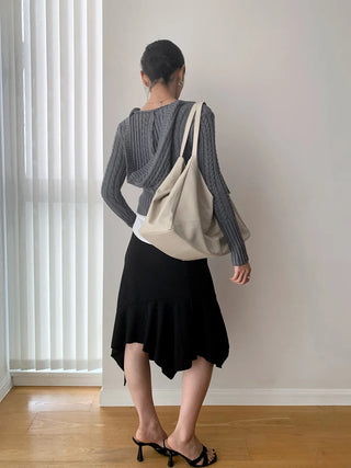 v-neck hooded sweater