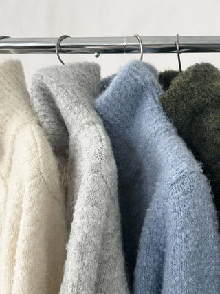 stand collar cardigan