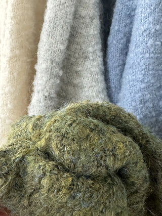 stand collar cardigan