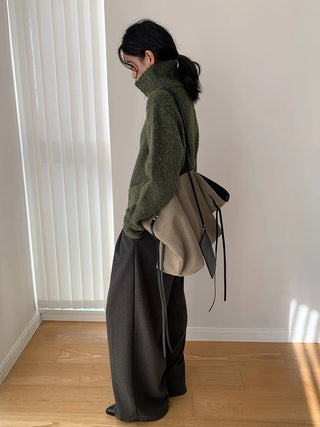 stand collar cardigan