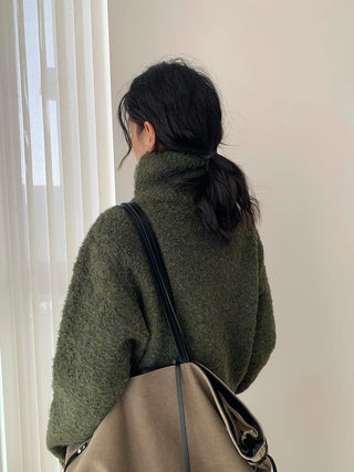 stand collar cardigan