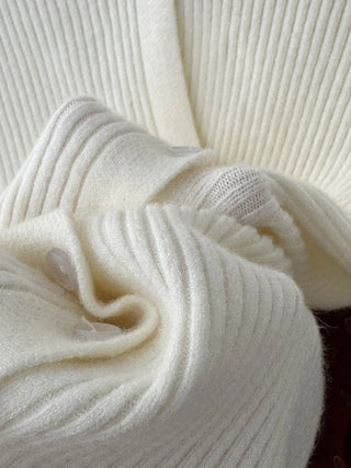 irregular knit cardigan