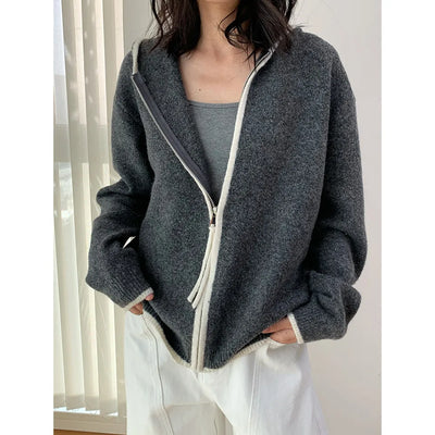 hooded sportswear sweater