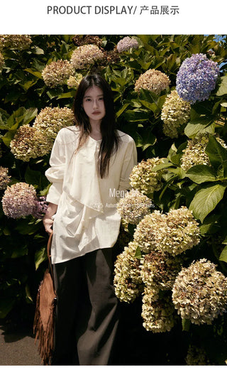 ruffled frayed shirt