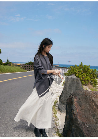 ruffled frayed shirt