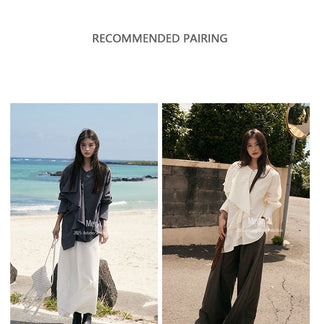 ruffled frayed shirt