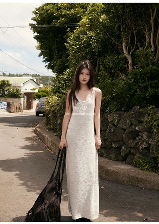 woolen long dress