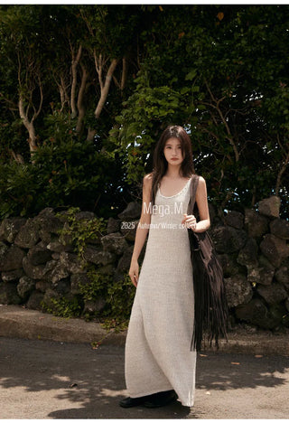 woolen long dress
