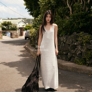 woolen long dress