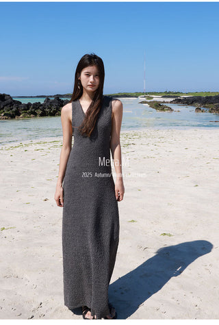 woolen long dress