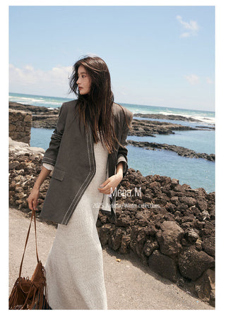woolen long dress