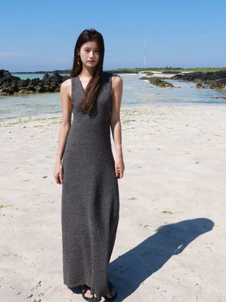 woolen long dress