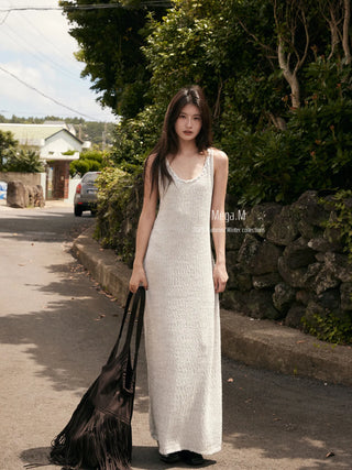 woolen long dress