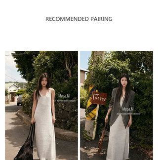 woolen long dress