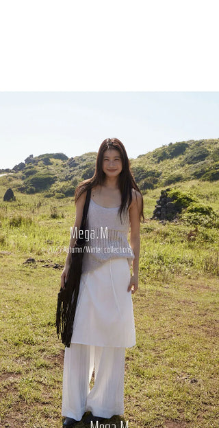 drawstring skort pants