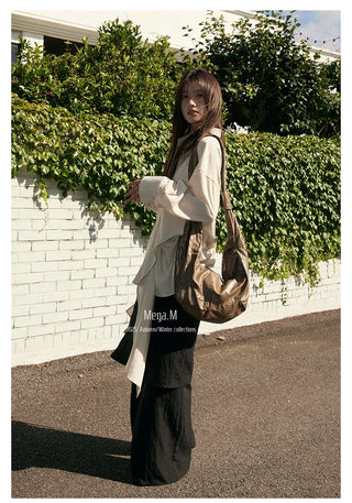 drawstring skort pants