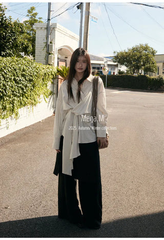 drawstring skort pants