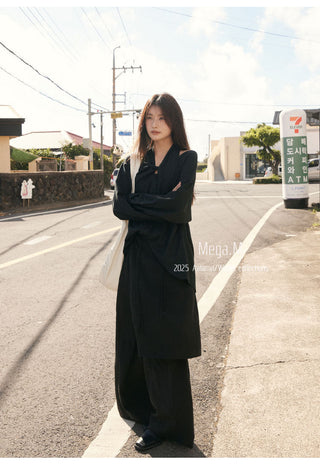 drawstring skort pants