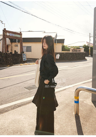 drawstring skort pants