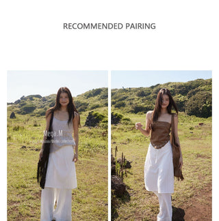 drawstring skort pants