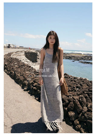 tassel suspender dress