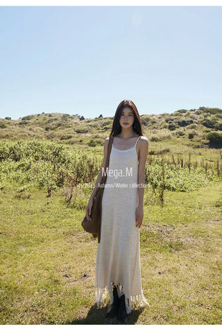 tassel suspender dress