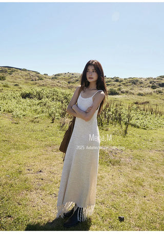 tassel suspender dress