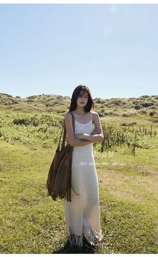 tassel suspender dress