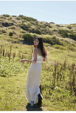 tassel suspender dress