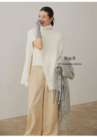 turtleneck sleeveless top