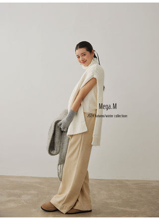 turtleneck sleeveless top