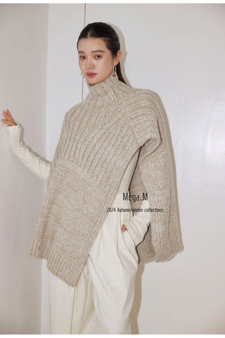 turtleneck sleeveless top