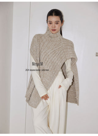 turtleneck sleeveless top