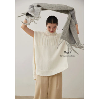 turtleneck sleeveless top