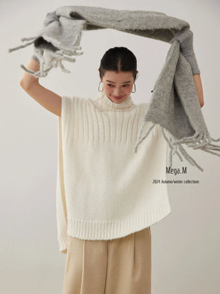 turtleneck sleeveless top