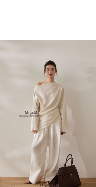 misaligned waist top