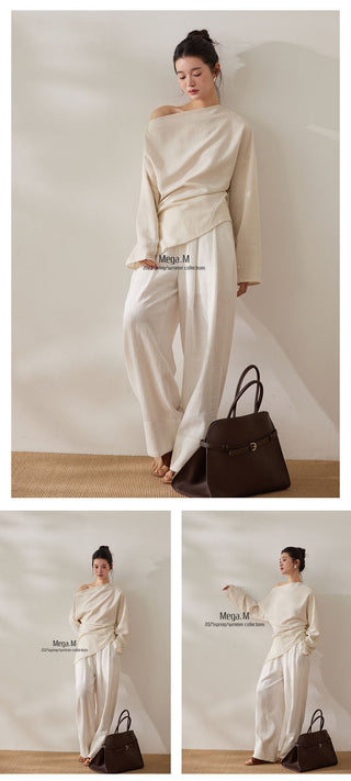 misaligned waist top