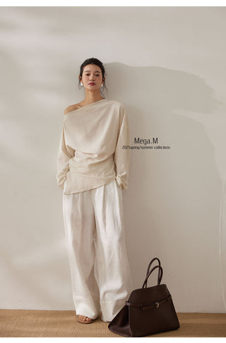 misaligned waist top