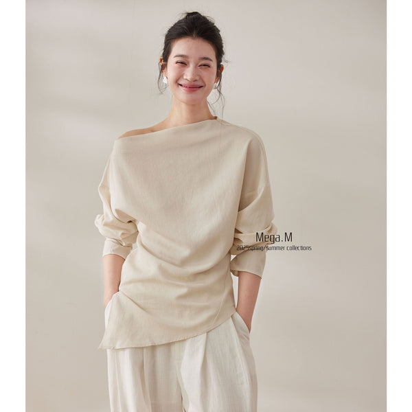 misaligned waist top