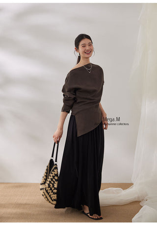 misaligned waist top