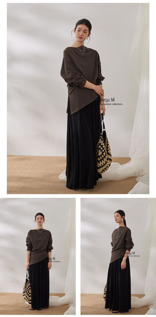 misaligned waist top