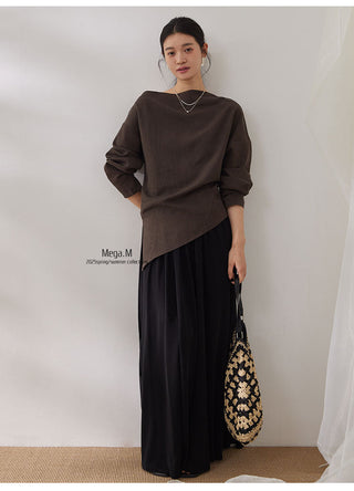 misaligned waist top