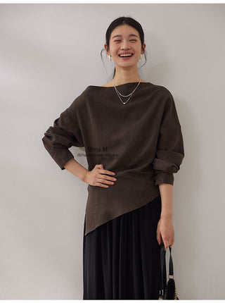 misaligned waist top