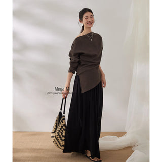 misaligned waist top