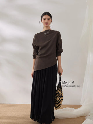 misaligned waist top