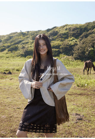 motorcycle leather coat