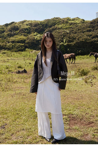 motorcycle leather coat