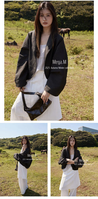 motorcycle leather coat