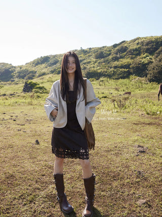 motorcycle leather coat